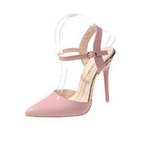 Large-Size High-Heeled Sandals Tip-Shaped Buckle With Fine Fashion Women's