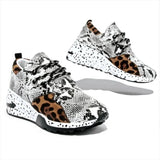 Winter New Leopard Print Dad Shoes Girl Leopard Print Super Fire Sports Shoes Women's Casual Platform Heighten