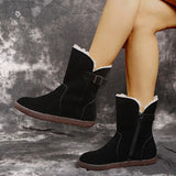 Women Boots Winter Warm Snow Boots Women Faux Suede Ankle Boots for Female Winter Shoes Botas Mujer Plus