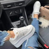 White Shoes Woman Sneakers Fashion Ladies Trainers Baskets Femme Casual Chunky Sneakers Woman Big Size