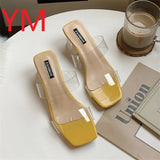 Sexy HOT Clear High Heels Slippers Women Sandals Summer Shoes Woman Transparent High Pumps Wedding Jelly Buty Damskie