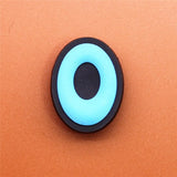 PVC Two Digital Fonts Shoe Charms Shoes Accessories Croc Shoe Buckle Decorations Shoe Ormaments fit JIBZ Party Kid's