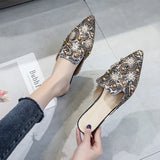 Breakj 2025 Spring And Summer New Sexy Print Hot Diamond Rivet Pearl Tip Head