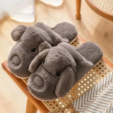 Slippers For Women Shoes Cartoon Animals Fluffy Slipper Woman Winter Comfortable Footwear Female Indoor Ladies Warm