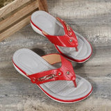 Breakj Flip-Flop Metal Buckle Beach Sandals Women's Slope And Leisure Women's Cool Slippers Non-Slip Round Head