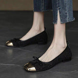 Breakj Women 2025 New Autumn French Bold With A Comfortable Little Fragrant Soft Base Casual Mary Jane