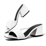 Breakj Thick With High Heel Slipper Female Party Head With Slipper Female Women Heels