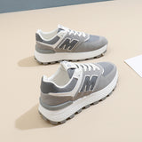 Breakj 2025 Spring Small White Shoes New Korean Ins Schoolgirls Heighten Platform Sports Board Shoes Casual Shoes