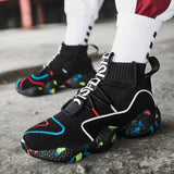 for Men Sneakers Casual Men Sock Shoes Breathable Tenis Masculino Adulto High Top Man Trainers Zapatos Hombre