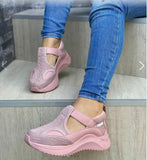 Autumn Women Platform Sneakers Ladies Brand Shoes Girls Thick Bottom Sneakers Genuine Mesh Sneakers Trainers Flat