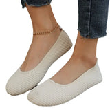 Breakj Summer New Large-Size Comfortable Solid Color Permeable Fashion White Flat Bottom Lady Single