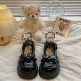 Lolita shoes new sweet bow platform shoes cute lace Mary Jane Japanese JK uniform high heel pumps college girls women's