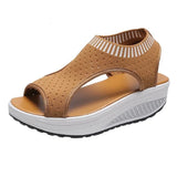 Women Diamond Sandals Summer 2021 Female Shoes Woman Platform Sandals Women Shoes Female Knitted Slip on Peep Toe