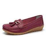 New Arrival Shoes Woman Genuine Leather Women Flats Slip On Women's Female Moccasins