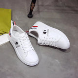 Spring 2023 Comfortable White Shoes Korean Version Of Women's Thick-Soled Flat-Soled Running Shoes Korean Version Of Student Strapped Women's