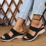 Breakj 2023 Summer New Female Retro Leisure Flower Slope With One-Character Beach