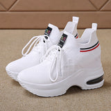 Sneakers Women Fashion Casual white Shoes Wedge Platform Ladies Trainer women platform sneakers women shoes Mujer