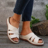 Large-Size One-Size-In-One Thick-Bottomed Slippers Women's Hollow-Duk-De-Shoe Car Sewing Light Beach Cool