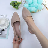 New Fashion Women's Flat Shoes Pointed Toe Light Luxury Sandals Women Designers Elegant Woman Casual Comfortable