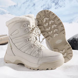 Breakj Plus Velvet Women Snow Boots High Help Cotton Boots Northeast Outdoor Cotton Shoes Warm Boots Fashion Leisure