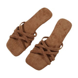 Breakj Small Cool Slippers Women Wear 2025 Summer New Beach Slippers Seaside Flat Bottom Drag Large