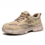 Boots Steel Toe Safety Shoes Work Boots Breathable Working Shoes Men Safety Boots Puncture-Proof Work Shoes Sneakers