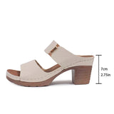 Breakj Thick High With Cool Slippers 2024 New Summer Large Size A Word With Slippers Fashion Slippers