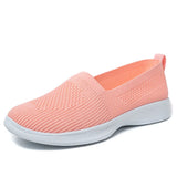 Women's Flat Sneakers Knitted Mesh Breathable Slip On Shoes Ladies Vulcanized Footwear Spring Platform Fashion Casual