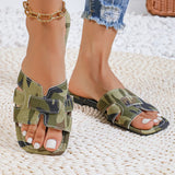 43 Flat-Bottomed Cool Slippers 2025 New Casual Wear Simple Fashion Round-Headed Beach