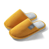 and Women's Cotton Slippers, Home Autumn and Winter, Indoor Warmth, Non-slip Thick-soled Wool Slippers,