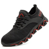 Safety Shoes Security Boots With Steel Toe Anti-Smashing Breathable Comfortable Casual Sneakers Working Shoes
