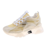 Women's Casual Sneakers 2021 Trendy Jelly Sole Women Sport Shoes Chic Girls Chunky Sneakers Breathable
