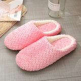 Women Home Slippers With Faux Fur Flats Heels Shoes Winter Warm Slippers Women Leopard Print Female Flip Flop