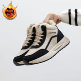Breakj Women's Shoes 2024 New Winter High Help And Velvet Warm Versatile Niche Increased Casual Snow Boots