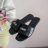 heel Med Shoes Woman 2023 Glitter Slides Slippers Summer Fashion Pantofle Block Jelly Luxury New Rubber Crystal Hoof