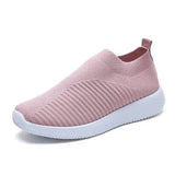 Women Plus Size Spring Sneakers Female Vulcanized Shoes Knitting Sock Stretch Slip On Flat Shoes Mesh Soft