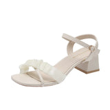 Women High Heels Sandals Sexy Toe Slippers Summer 2024 Outdoor Flip Flops Dress Elegant Shoes Pumps Mujer