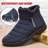 Men Boots Winter Work Shoes For Men Warm Men Winter Boots Chunky Shoes Man Sneakers Waterproof Man Cotton Shoes Large