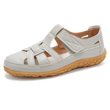 Breakj Size 35-44 Summer Handmade Retro Sandals Soft-Soled Mom Shoes Magic Stick Casual Women's Shoes Beach