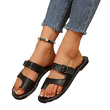 Breakj Summer New Large-Size Women's Shoe Covers Fashion Flat-Bottomed Slippers Women's Cold