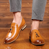 Breakj Men's Casual Plus Size Foot Shoes Fashion Loafers Barber One Foot Tide
