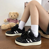 Breakj New Board Shoes Female Platform Solid Color Campus Wind Small White Shoes Funds Multi-Color Fashion Light Regular