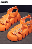 Sandals Comfort Shoes for Women Muffins shoe Clogs With Heel Suit Female Beige New Sports Flat Thick Girls Black Fashion