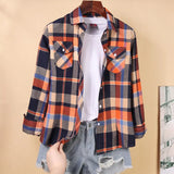 Blouses Shirts Tunic Womens Tops And Blouses 2020 Womenswear Long Sleeve Clothing Button Up Down Plaid Good Quality