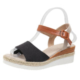 Breakj Summer New Large-Size Lady Sloping Sandals Temu Casual Comfortable