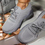 Women Sneakers 2022 Lace Up Chunky Sneakers Breathable Shoes For Women Outdoor Walking Sneakers Female Footwear Tenis