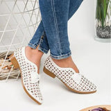 New Fashion Bowtie Pointed Toe Women Flats Spring Shoes for Woman Platform Slip on Loafers Leather Drop Shipping