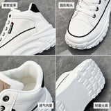 Breakj Korean Platform Dad Shoes Spring 2025 New Street Photo Student Running Sneakers Increased Leisure