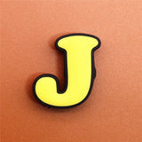 PVC Capital English Letters Shoe Charms Shoes Accessories Croc Shoe Buckle Decorations Ormaments fit JIBZ Party Kid's