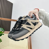 Breakj Bottom Dad Shoes Female 2023 Winter New Add Velvet Versatile Student Cotton Shoes Tide Casual Sports Shoes